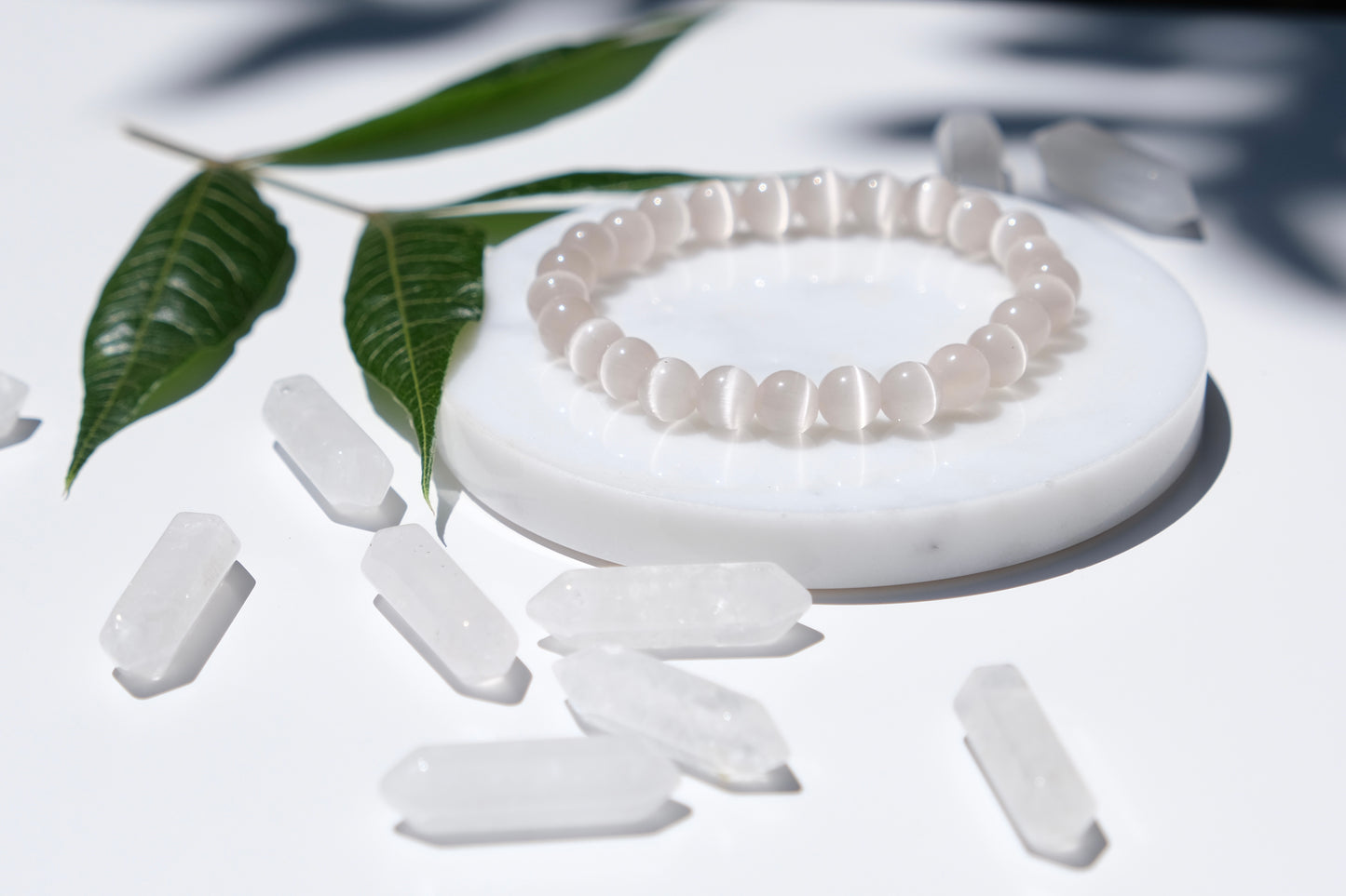 Champagne Selenite Bracelet