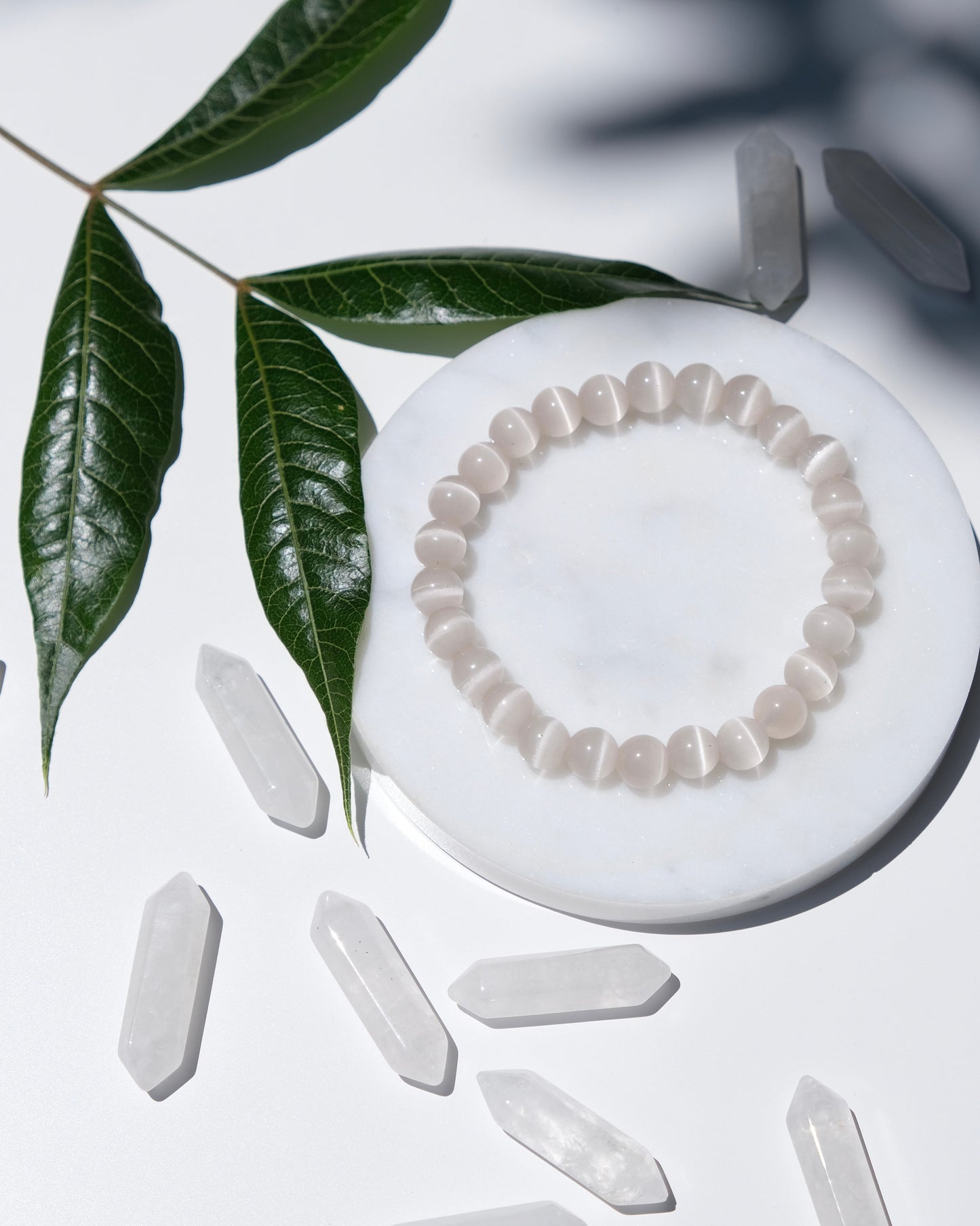 Champagne Selenite Bracelet