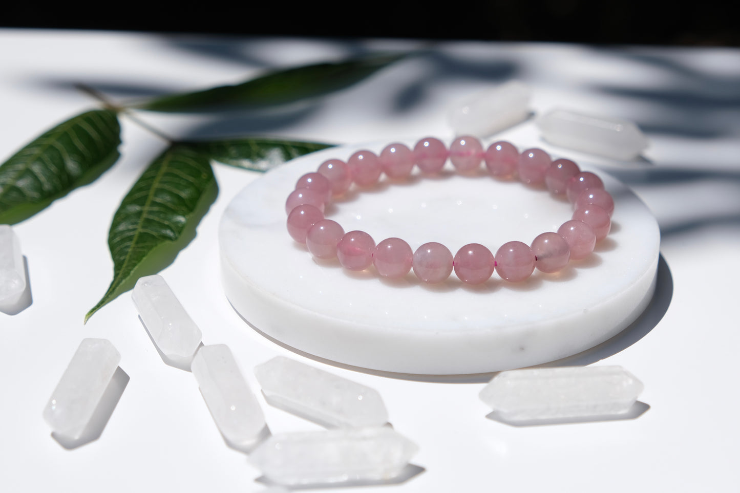 Purple Rose Quartz Bracelet