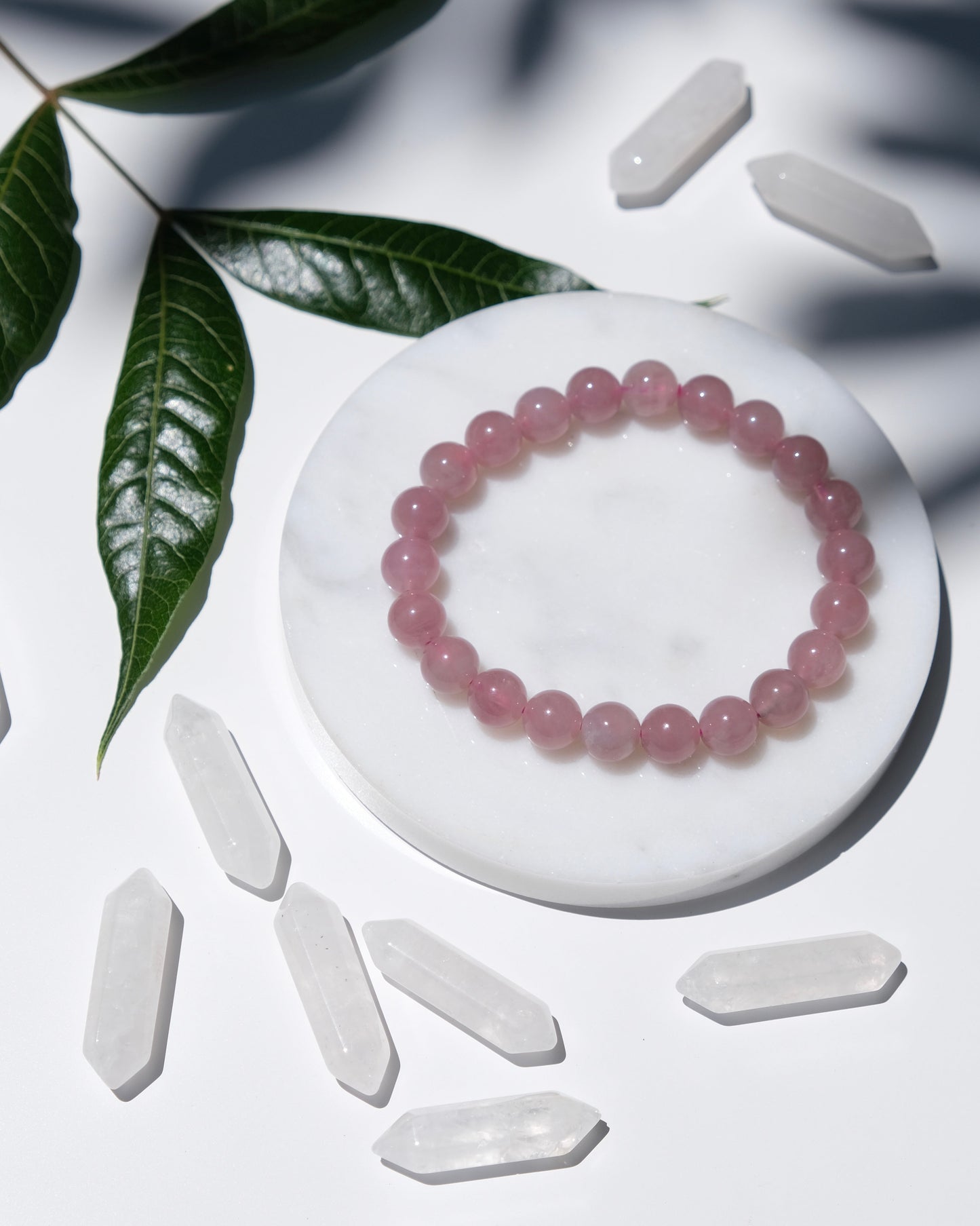 Purple Rose Quartz Bracelet