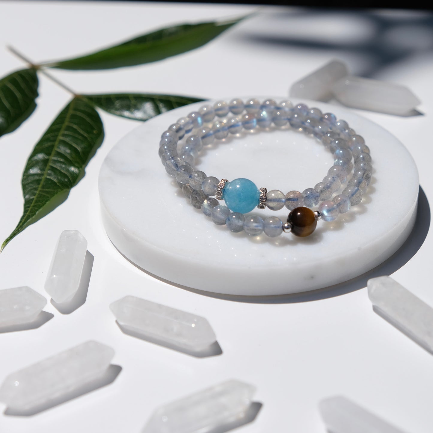 Blue Chalcedony Moonstone Bracelet