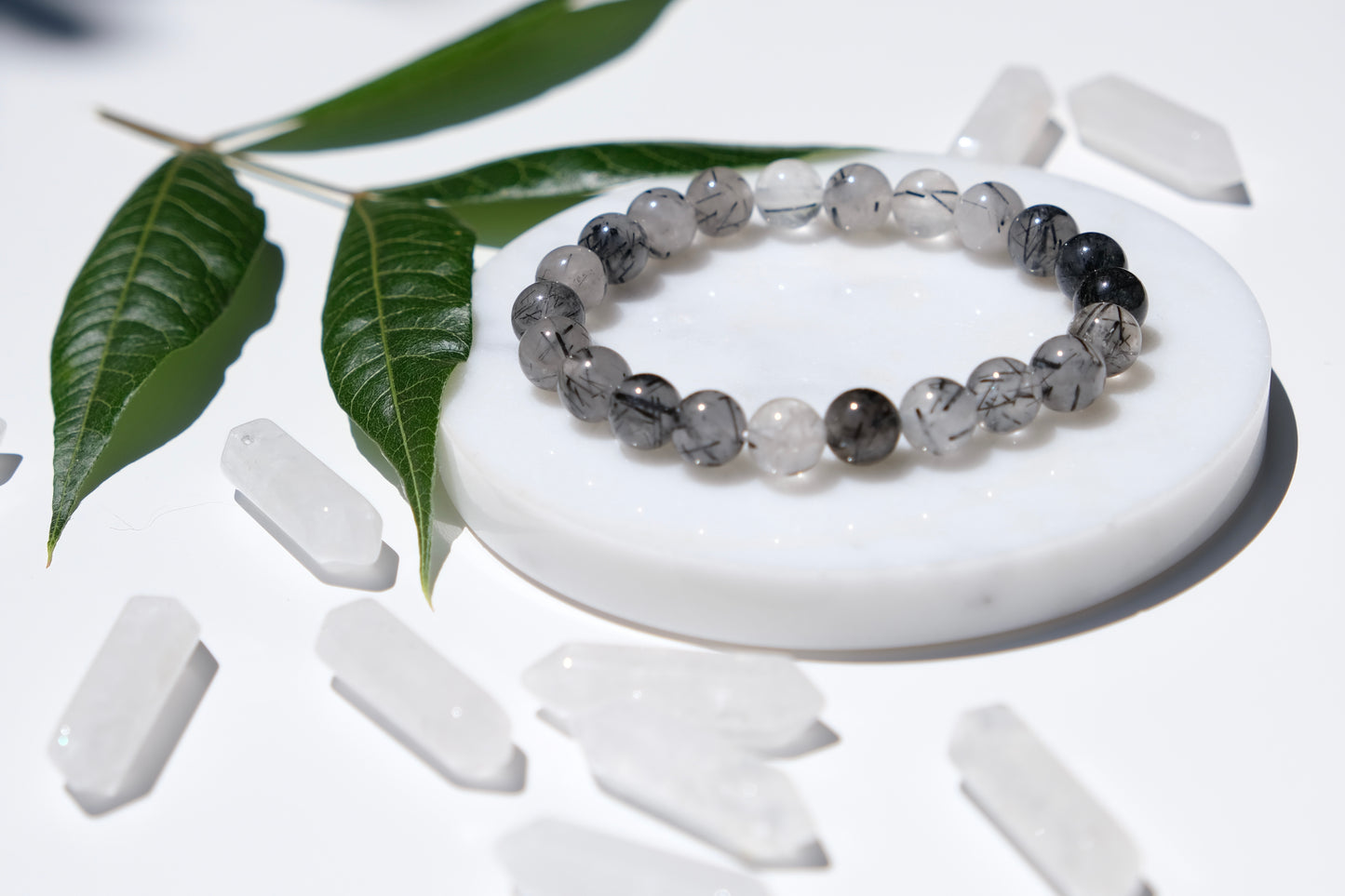 Black Rutilated Quartz Bracelet
