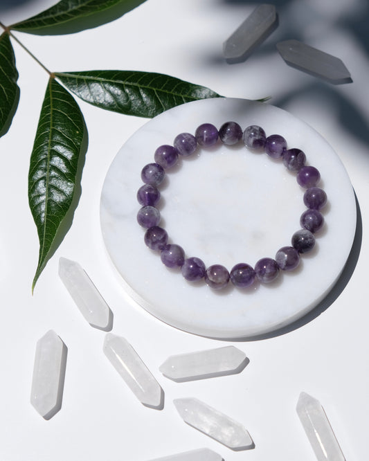 Milky Purple Amethyst Bracelet