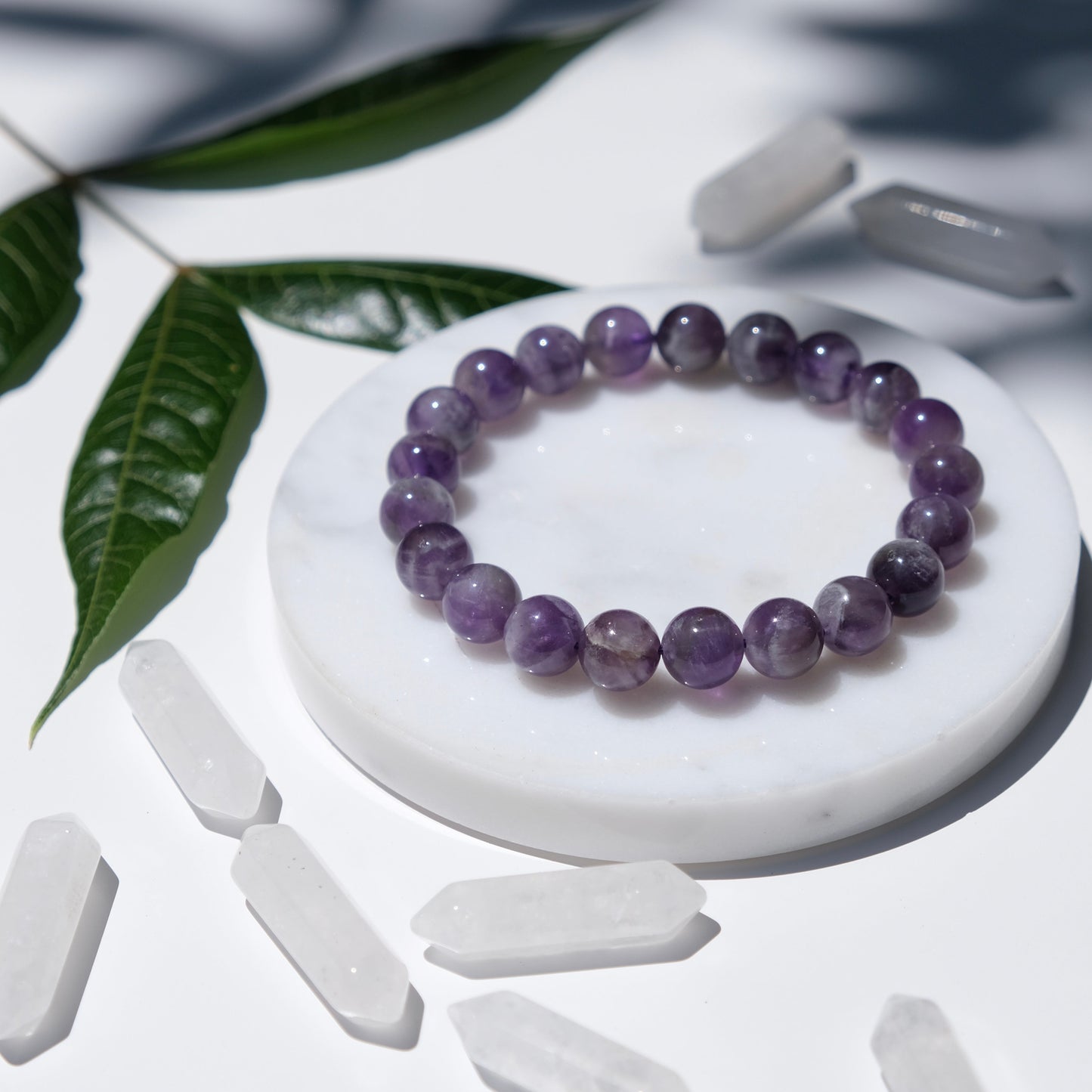 Milky Purple Amethyst Bracelet