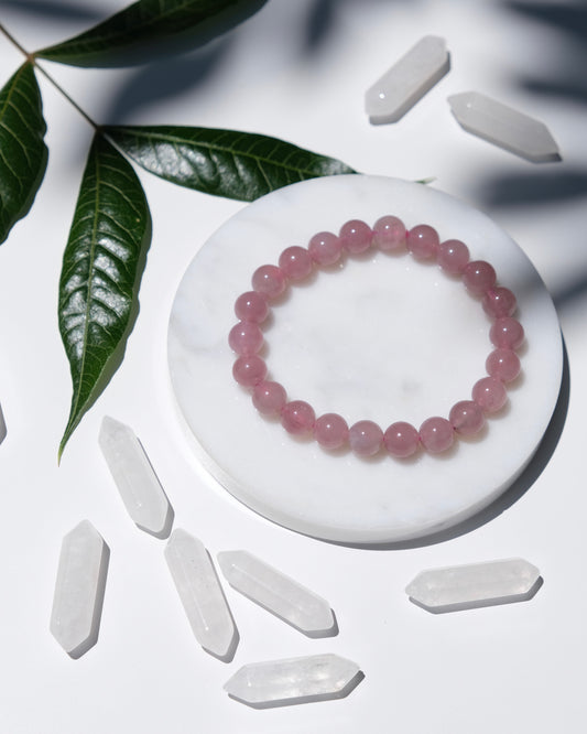 Purple Rose Quartz Bracelet