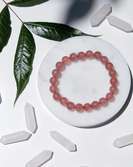 Strawberry Quartz Bracelet