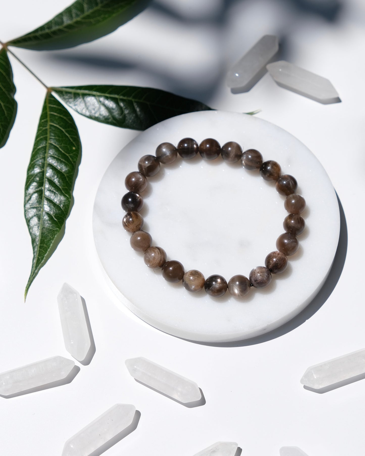 Black Gold Sun Stone Bracelet