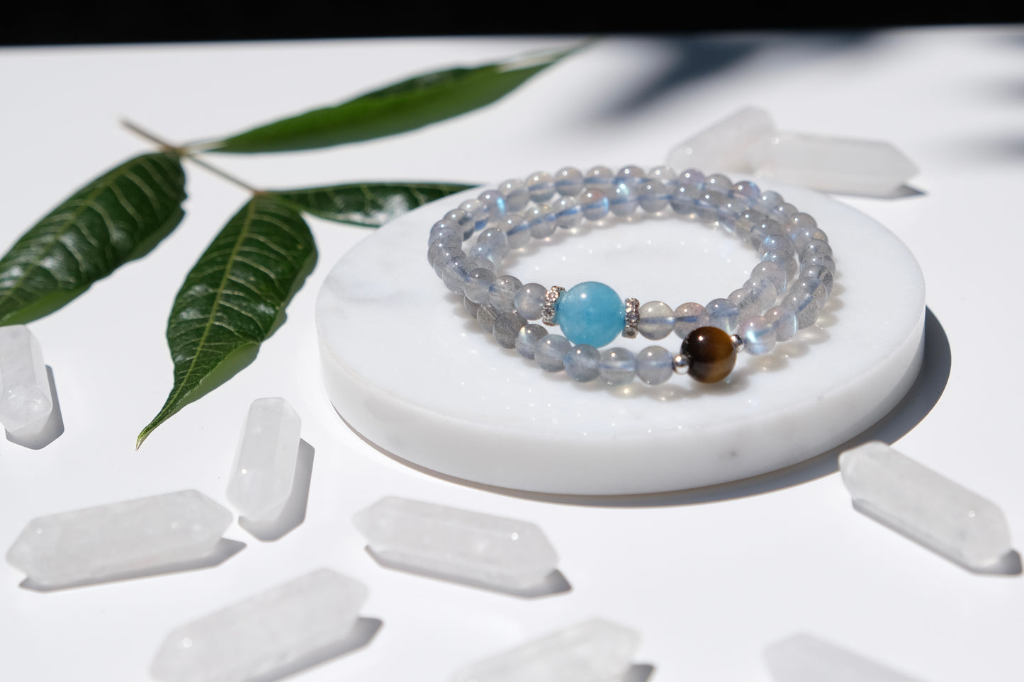 Blue Chalcedony Moonstone Bracelet
